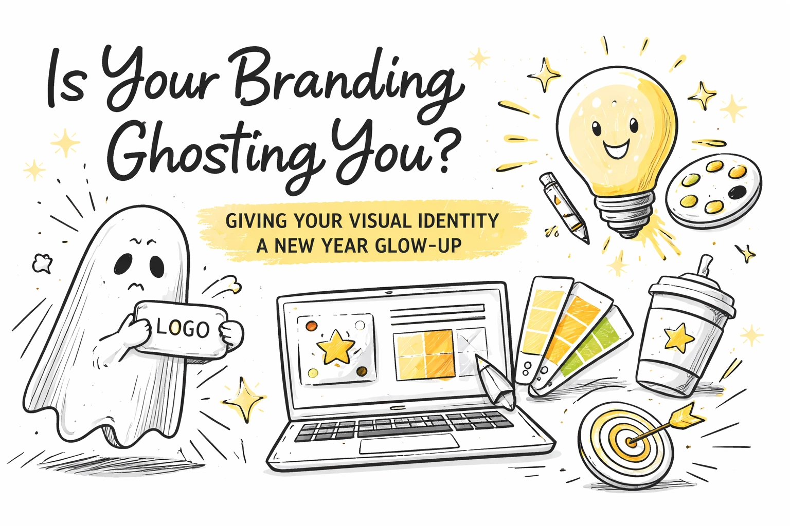 Is Your Branding Ghosting You? Giving Your Visual Identity a New Year Glow-Up Is Your Branding Ghosting You? Giving Your Visual Identity a New Year Glow-Up