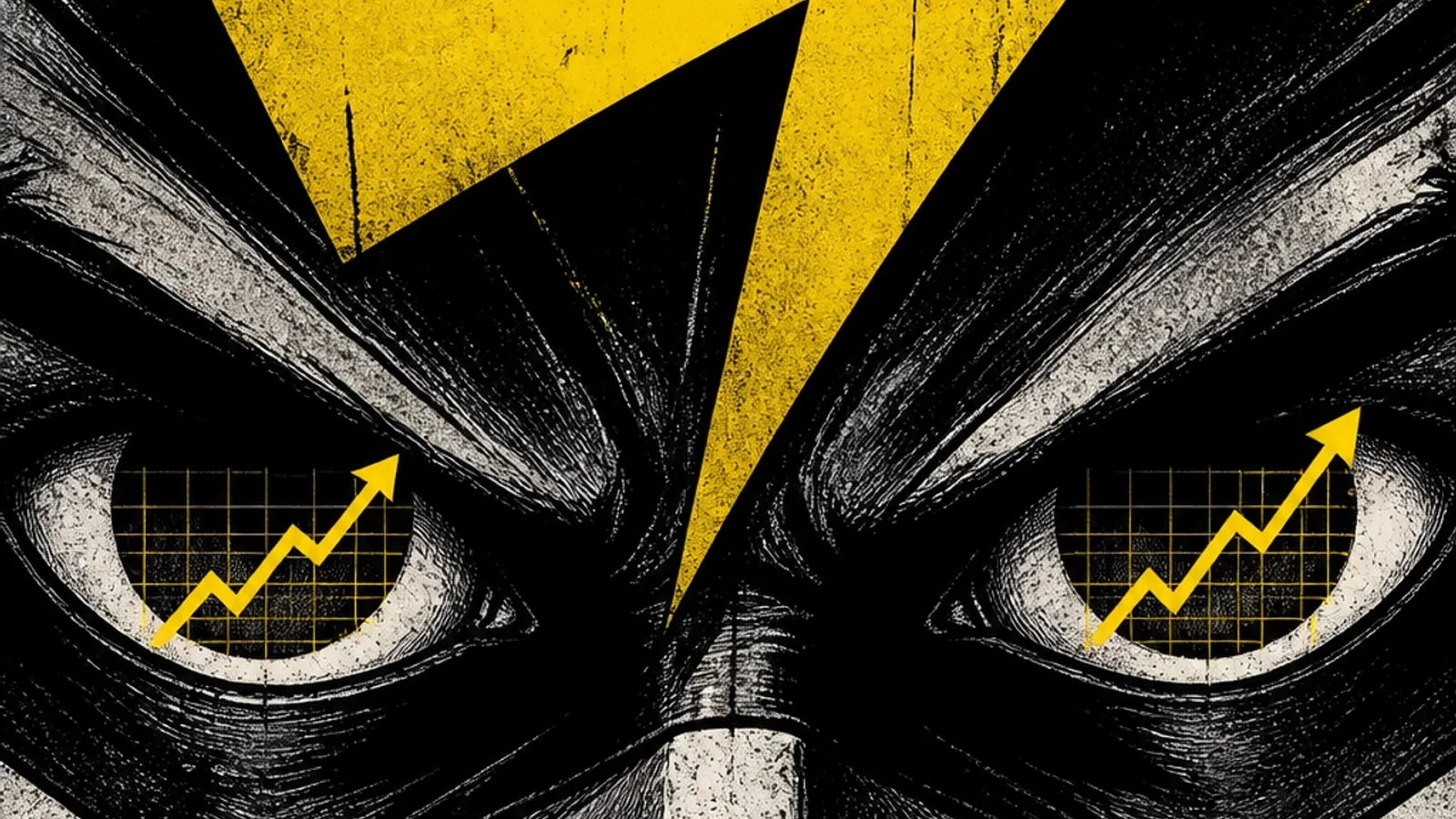 Brutalist comic illustration of the Hero's Victory — a fully optimized conversion engine website surrounded by data charts, A/B test results, and ROI dashboards